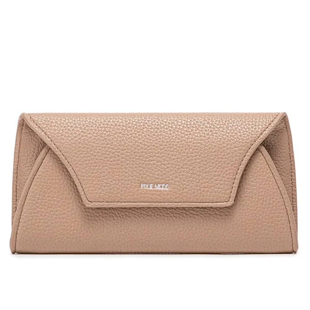 PIXIE MOOD Mavis Latte Pebbled RFID Recycled Vegan Leather Wallet